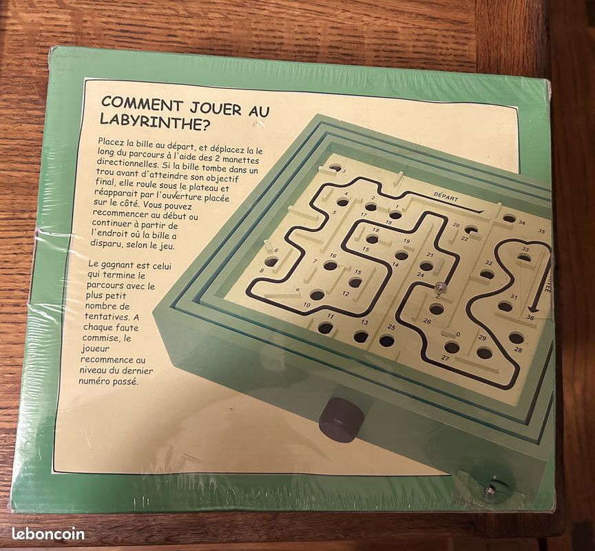 Jeu Labyrinthe bois Smir SA, 7 ans et +, avec emballage (image 2)