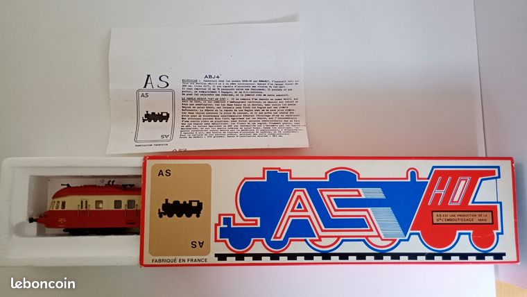 HO] : Autorail diesel RGP 1 avec remorque, livrée Alpazur orange/gris