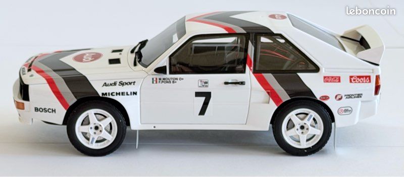 NEUF OttOmobile AUDI SPORT Quattro 1984 Pikes Peak 1er Mouton 1/18 Monté OT591 – Miniature 1:18 - Boîte + Surboîte - OT 591 Otto (image 3)