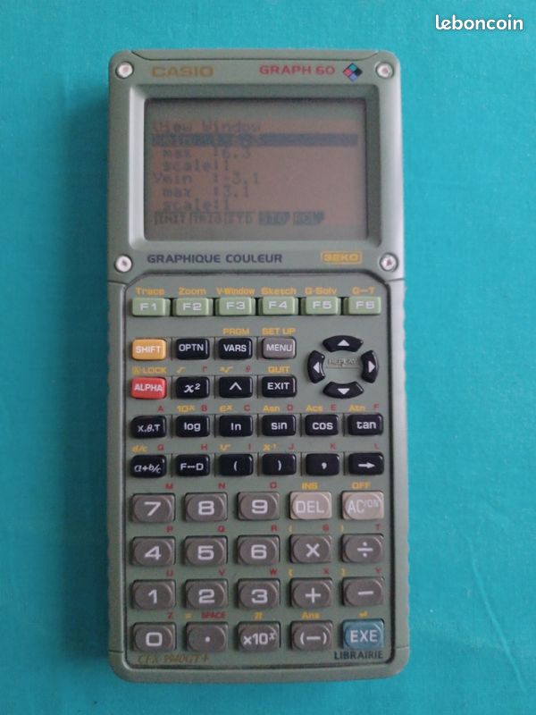 Calculatrice Graphique Casio Graph 30 - 32KO, Sans Piles, Occasion
