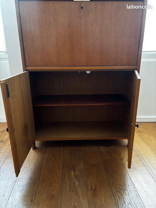 Secrétaire en bois année 60-70 (image 10)