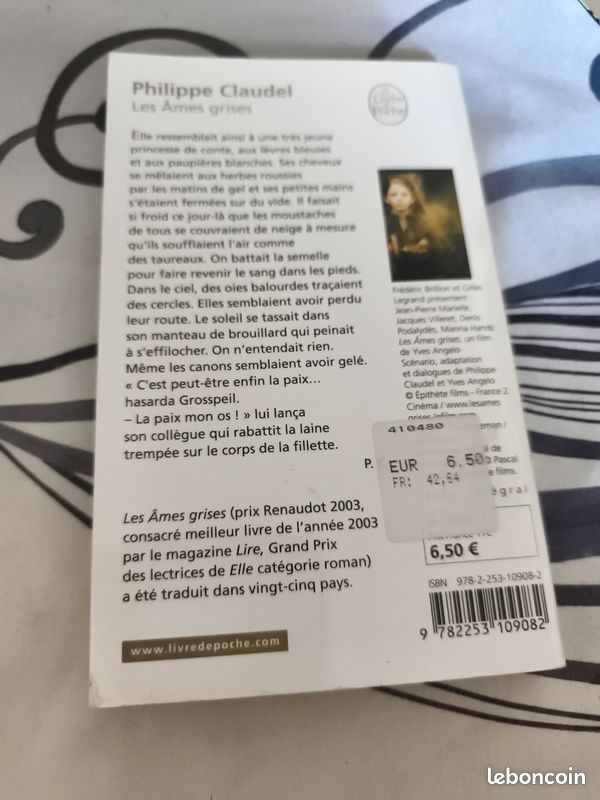 LES AMES GRISES de Philippe CLAUDEL (image 2)