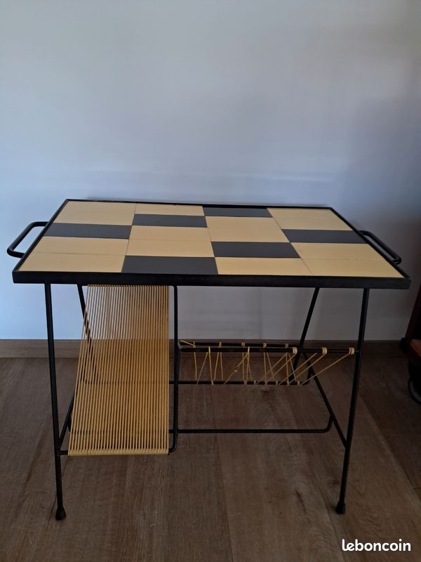 Table basse vyniles vintage (image 1)
