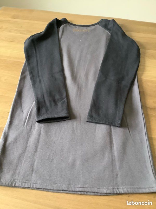 Robe IKKS Pour Fille Taille 16 Ans - Noir Manches Longues Genou - Occasion Bon état