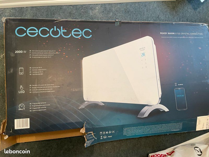 Convector Cecotec Ready Warm Crystal Connection Opinión Cecotec
