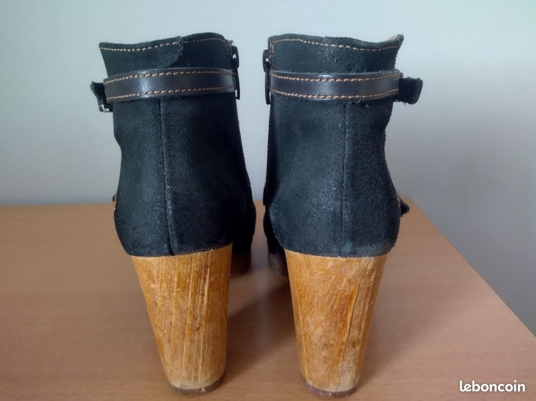 Chaussures The Art Compagny marron talon 9 cm (image 13)