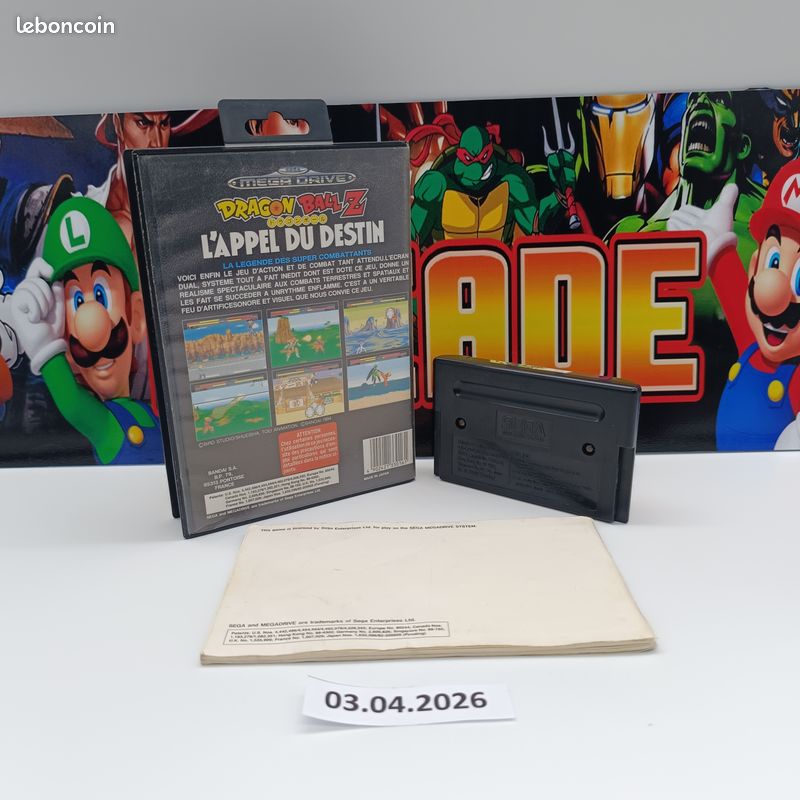 Jeu Dragon Ball Z Buyu Retsuden Sur Mega Drive (Japon) - Appel Du Destin - Version NTSC-J