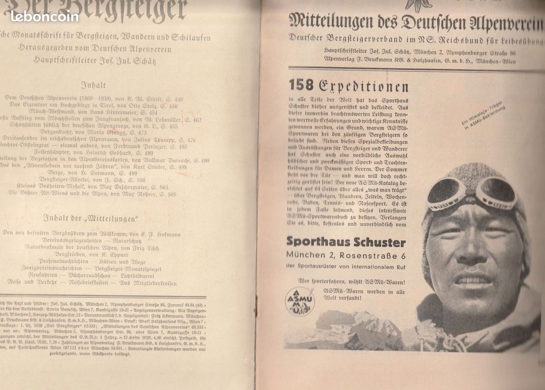 Lot de 4 livres Der Berg-Steiger. 1939 (image 8)