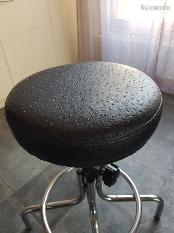 Tabouret chromé labo (image 2)