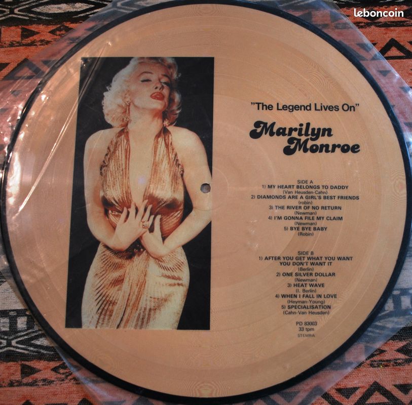 Vinyl pictured de Marilyn MONROE (image 2)