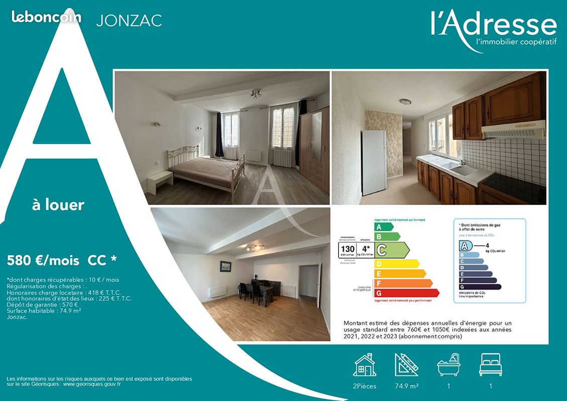 Appartement 2 pièces 75 m² (image 4)