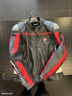 Ducati Corse C4 Blouson en cuir Équipement moto