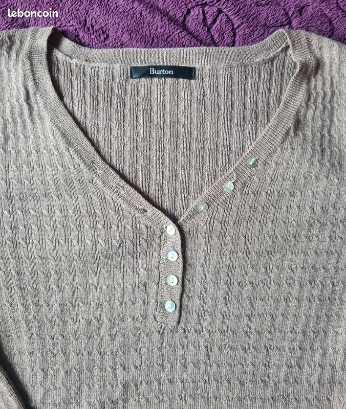Pull col V Burton femme (image 2)