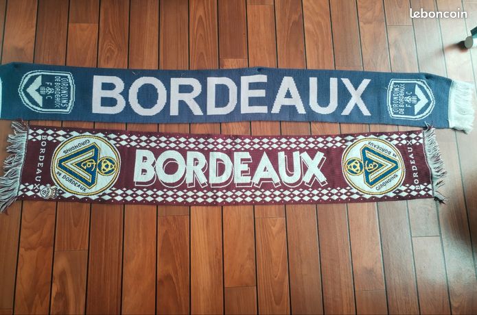 Lot 2 écharpe GIRONDINS DE BORDEAUX vintage supporter