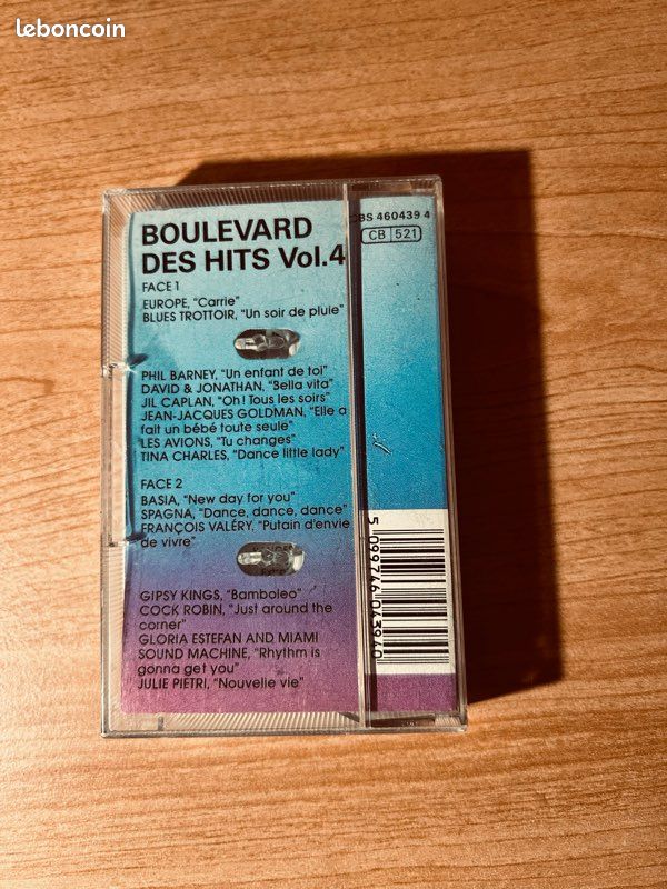 Cassette Boulevard des Hits vol 4 NRJ (image 2)