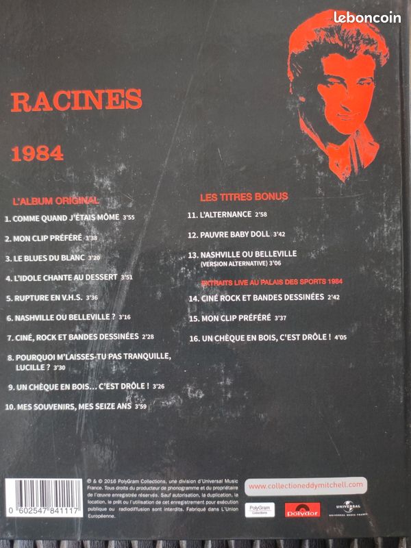 Vends Cd Panorama + Livre EDDY MITCHELL la collection officielle année 1984 (image 2)