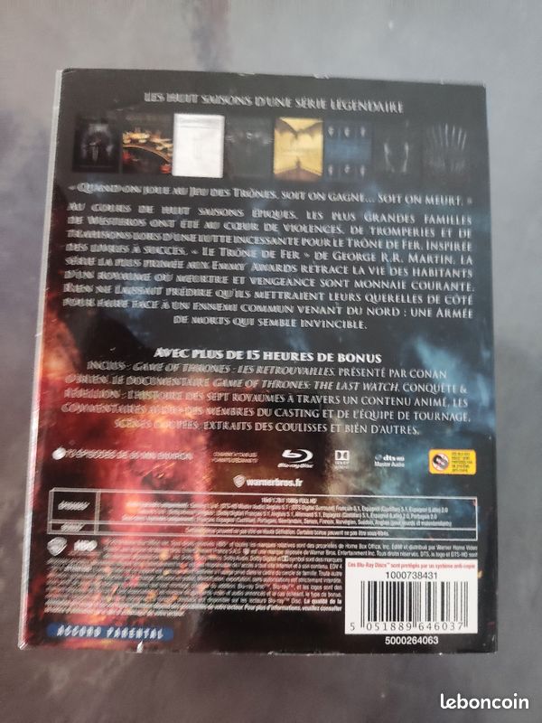 L'intégrale game of thrones en Blu-ray (image 2)