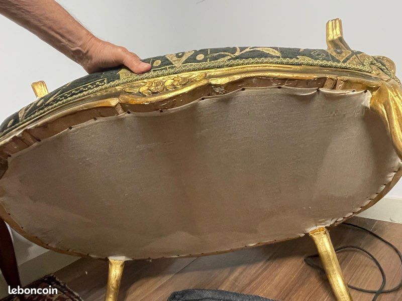 Banquette canapé style Louis XV (image 10)