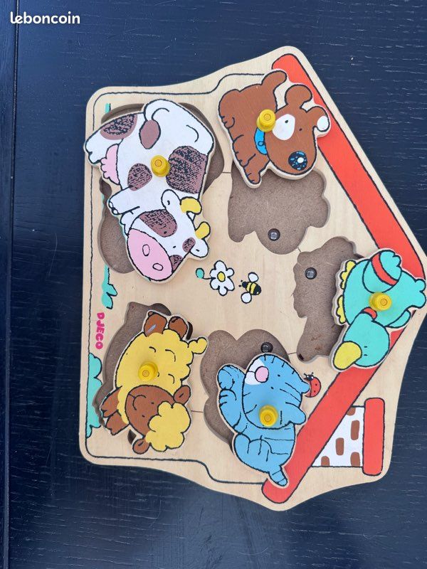 Puzzle encastrement DJECO en bois (image 2)