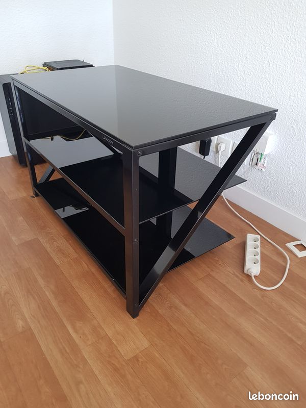 Meuble TV Norstone noir (image 1)