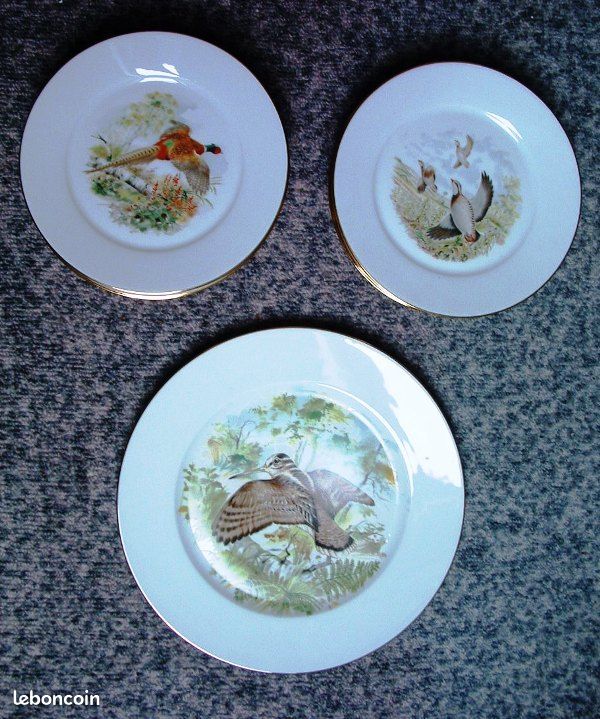Plat - Satsuma - Céramique - Faisan sous un érable - Marked