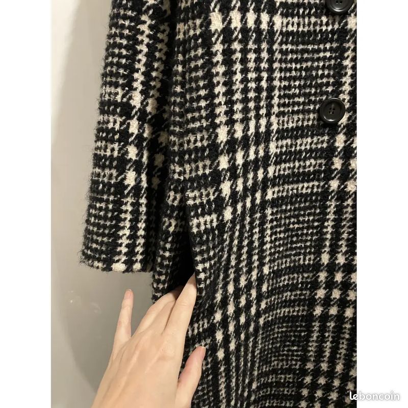 Max Mara Angio Checked Wool Coat - 44 FR (image 4)