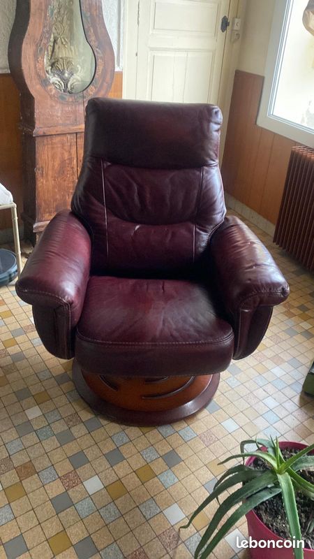 Fauteuil en cuir (image 1)