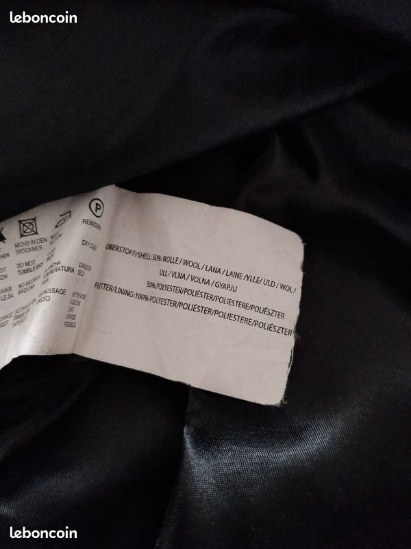 Jupe Trapèze En Laine Yessica - Taille 44 - Gris - Occasion Très Bon état