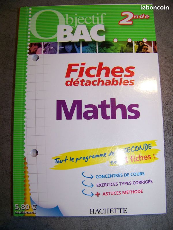 Objectif BAC Maths 2nde - Fiches Détachables – Dominique Dejean (image 2)
