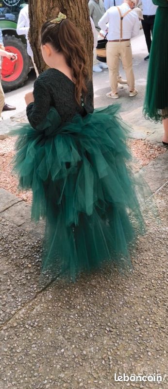 Robe Tutu vert emeraude (image 3)
