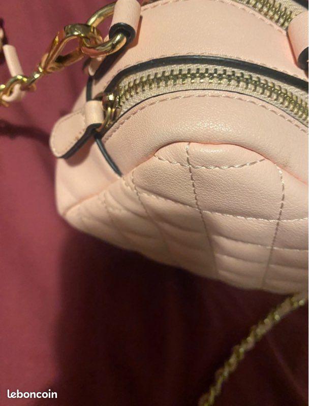 Sac à main rose avec deux ouvertures (image 3)