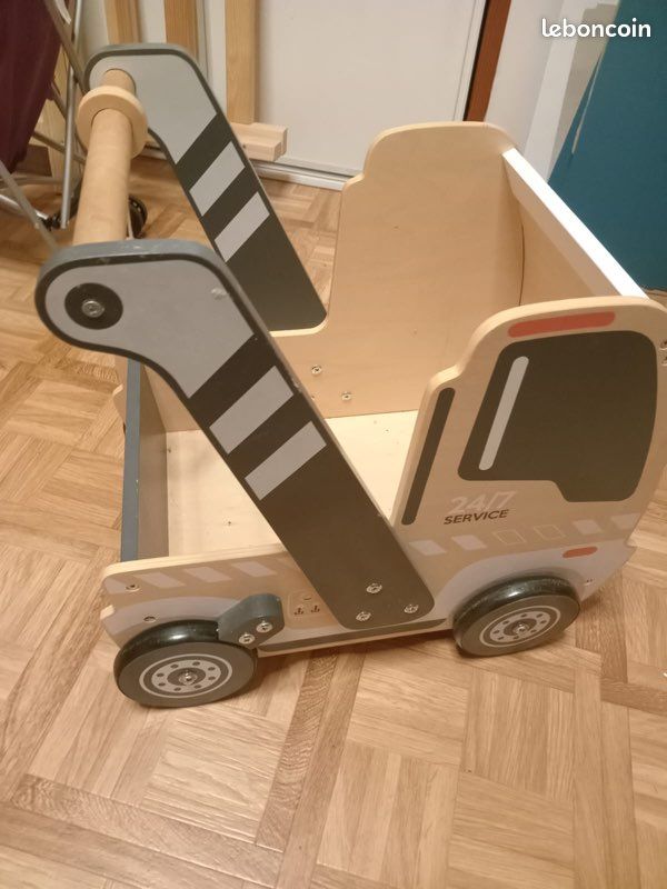 Chariot de marche camion en bois vert baudet (image 2)
