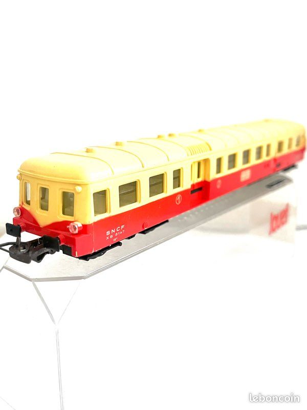Autorail Jouef HO X 4700 + Remorque (réf. 8626 & 5489) – État Correct, Toit Sali – Modélisme SNCF