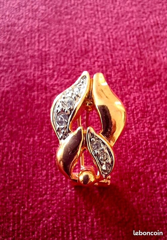 Boucles d'Oreilles Plaqué Or - Oxyde de zirconium - Femme