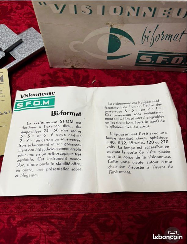 Visionneuse Diapositives ROLLA Optifix - Années 40/50 - Avec 20 Disques - Rare