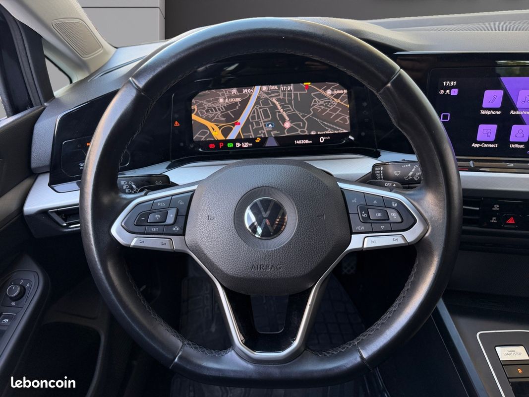 VOLKSWAGEN GOLF BUSINESS 2.0 TDI 150 DSG7 Confortline Business Suivi Limpide Sièges chauffants volant chauffant Garrantie 12 (image 14)