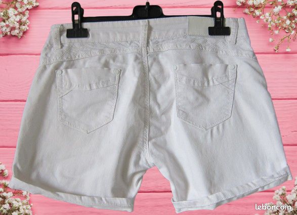 Short coton blanc Hello Miss 42 (image 5)