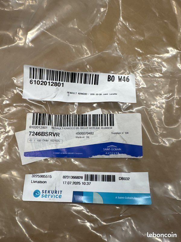 Joint De Porte Avant Caoutchouc Pour Dacia Sandero 2008-2020 808324832R