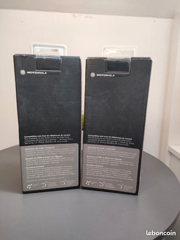 Lot 2 Motorola HZ800 neuves scellées – oreillettes Bluetooth vintage collector (image 4)