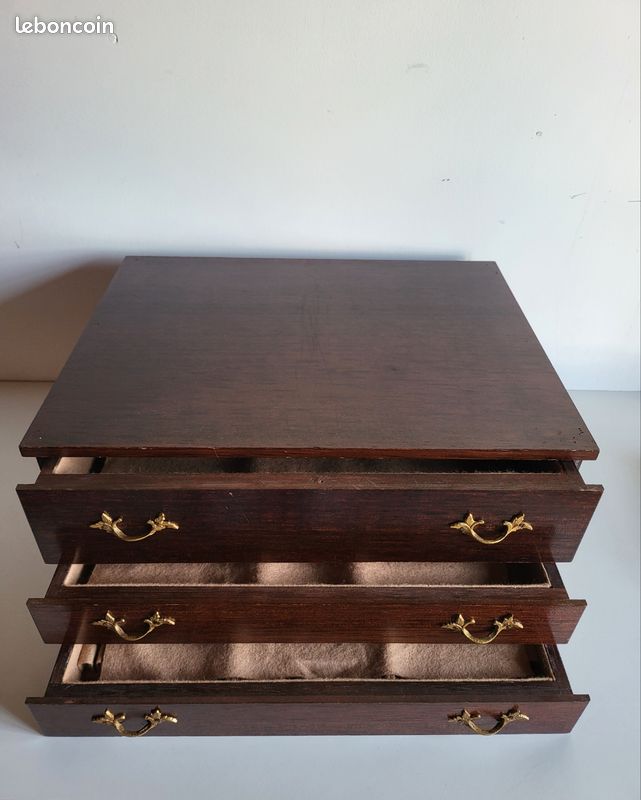 Coffret vide argentier pour ménagère couverts métal argenté (image 1)
