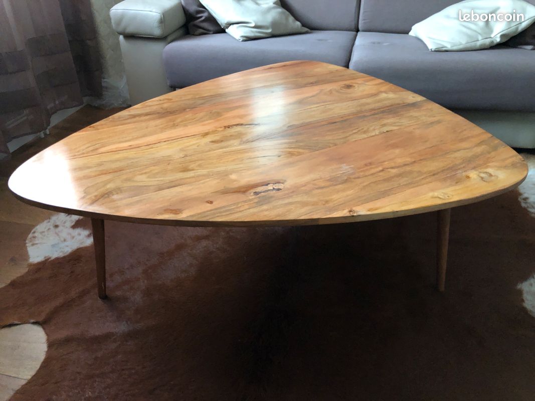 Table basse en bois (image 1)