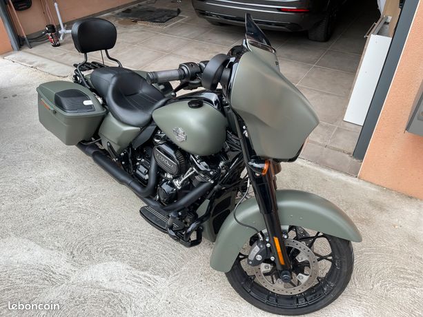 Davidson Street Glide Special Deadwood Green Denim Harley 2022