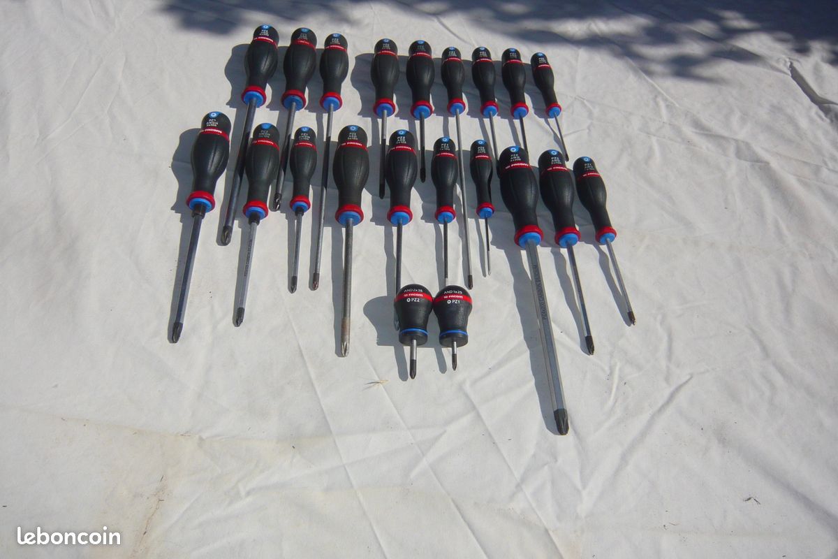 Recherche Tournevis Cruciforme Pozidriv Facom Série Protwist Bleu PZ-AND-ASD-AWD-AWDH-AWDH CK (image 4)