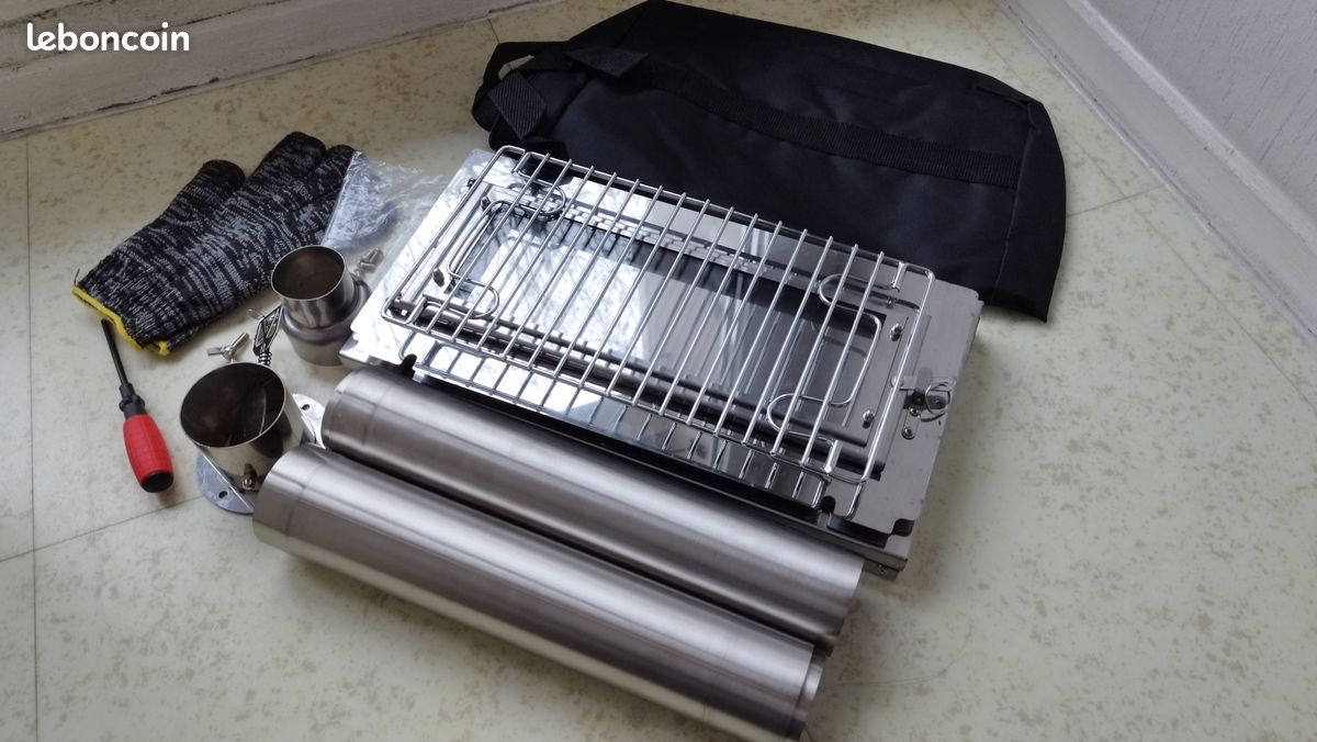 Réchaud De Tente Pliable En Acier – Poêle à Bois Portable Pour Camping Et Cuisine En Plein Air – 3-5 Personnes