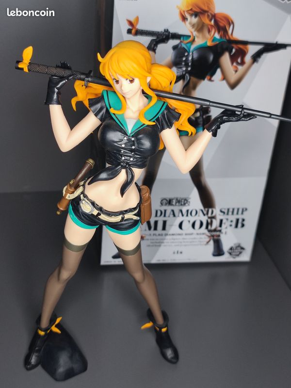 Figurine One Piece Flag Diamond Ship Nami Code B Banpresto