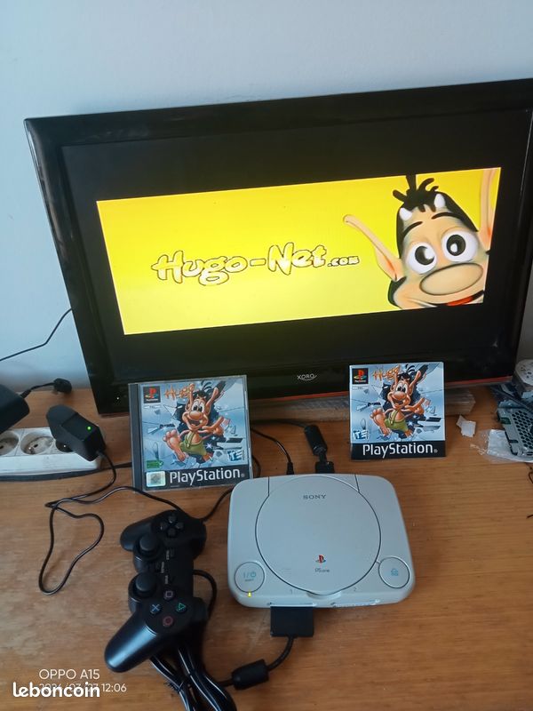 SONY PLAYSTATION 1 Scph-9002 Console Ps1 Complète Originale Jeu Inclus