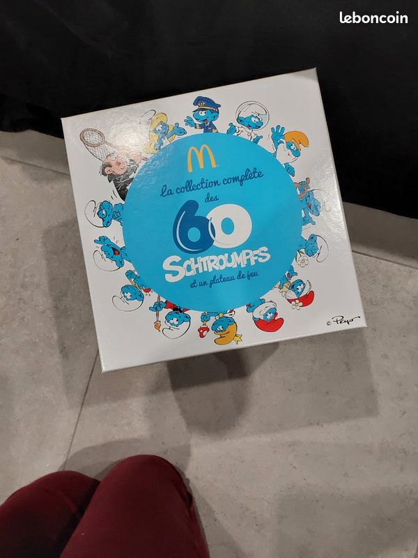 Collection Complète 60 Figurines Schtroumpfs McDonald's - Avec Boîte Collector - Très Bon état