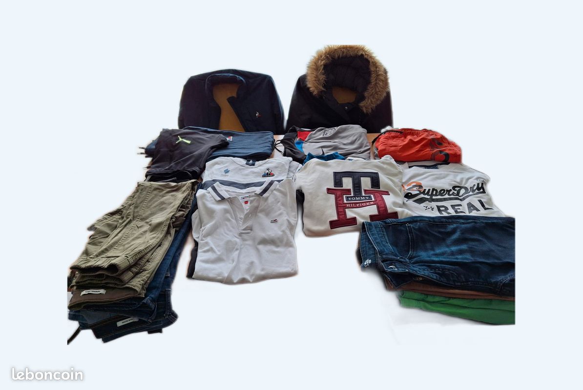 Lot vêtements junior homme taille S (image 1)