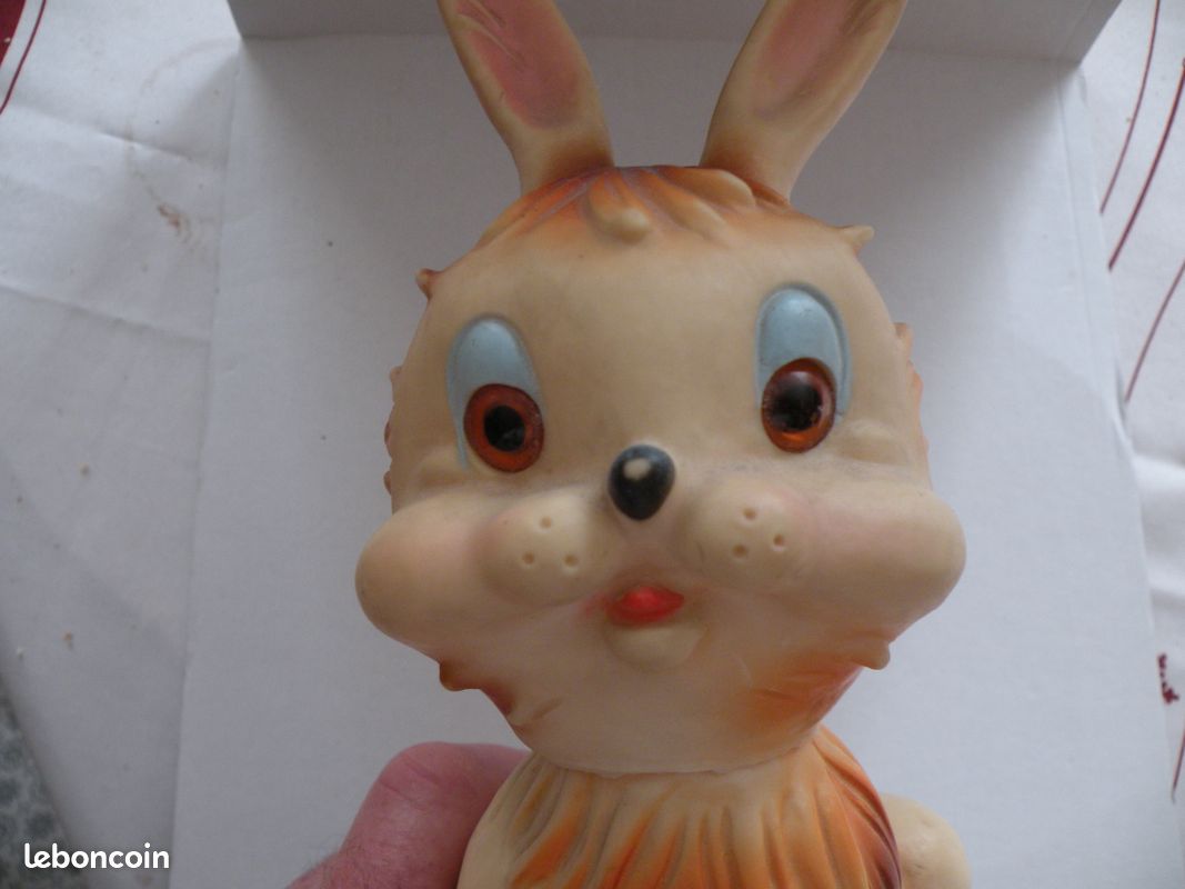 Lapin gris 30cm vintage - CELPi