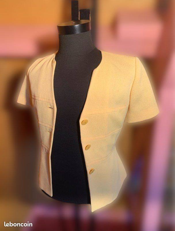 Chemisier Vintage Georges Rech - Taille 40, Couleur Marron, Occasion Impeccable